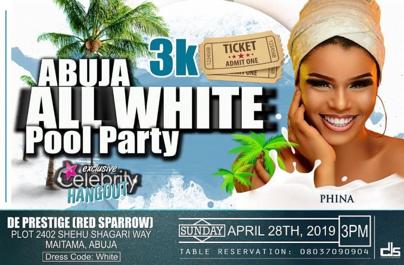 Abuja All White Pool Party
